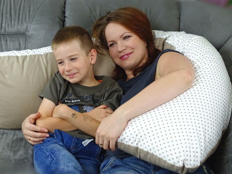 Tulící polštář BÉŽOVÝ PUNTÍK XXL, 100% bavlna obrázek 1341