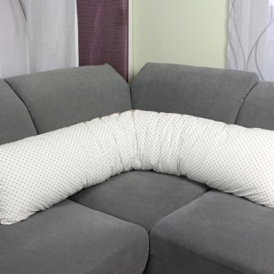 Tulící polštář BÉŽOVÝ PUNTÍK XXL, 100% bavlna obrázek 2164