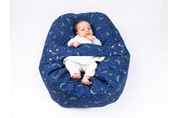 Pelíšek pro miminka, kojenecký relaxační polštář NOČNÍ OBLOHA obrázek 2