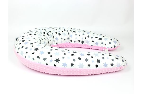 Kojicí polštář Standard STAR růžový, colormix MINKY obrázek 1