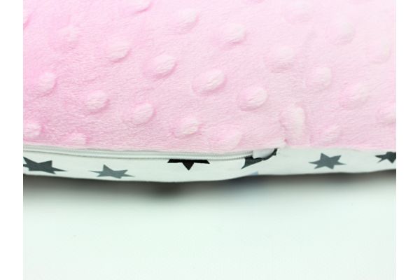 Kojicí polštář Standard STAR růžový, colormix MINKY obrázek 2